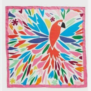 Only Piece!!! Cut Paper Parrot Silk Square Scarf from Kate Spade  New York